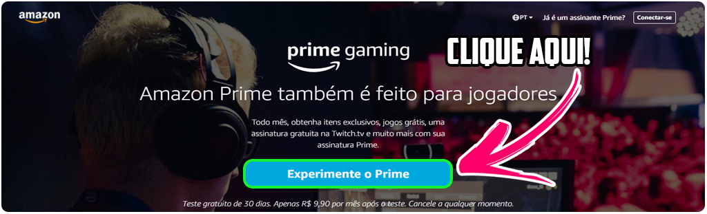 PRIME GAMING GRATIS COMO FUNCIONA? (Teste 30 dias  Prime) 